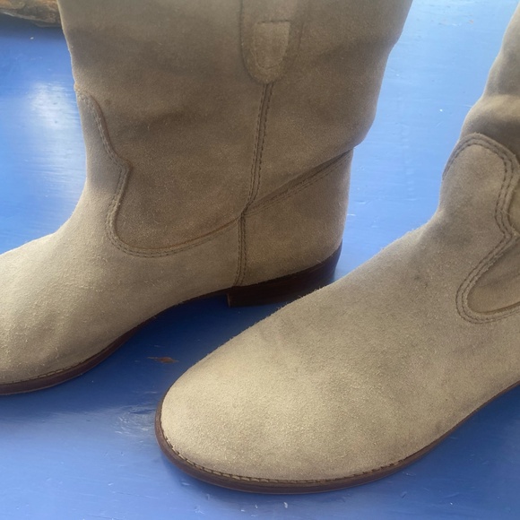 Isabel Marant Size 40 gray suede slouch boots - Picture 3 of 8